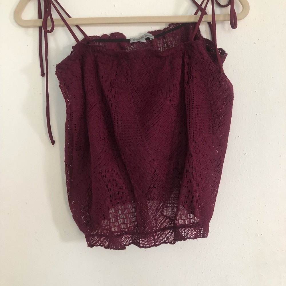 Charlotte Russe~Beautiful Burgandy Top Ideal for Summer💕